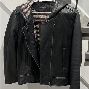Maje lamb leather jacket
